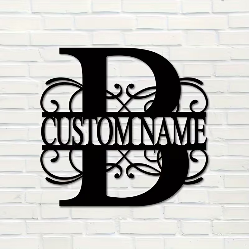 Classic Custom Monogram Metal  – Home Decor For Wedding recenzja i cena