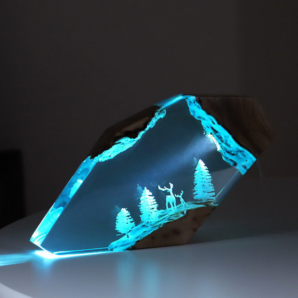Forest Fairy Deer Desktop Art  – Home Decor Resin recenzja i cena