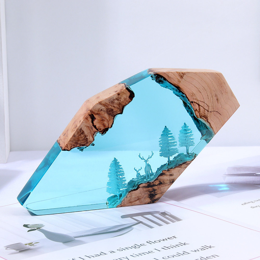 Forest Fairy Deer Desktop Art  – Home Decor Resin recenzja i cena