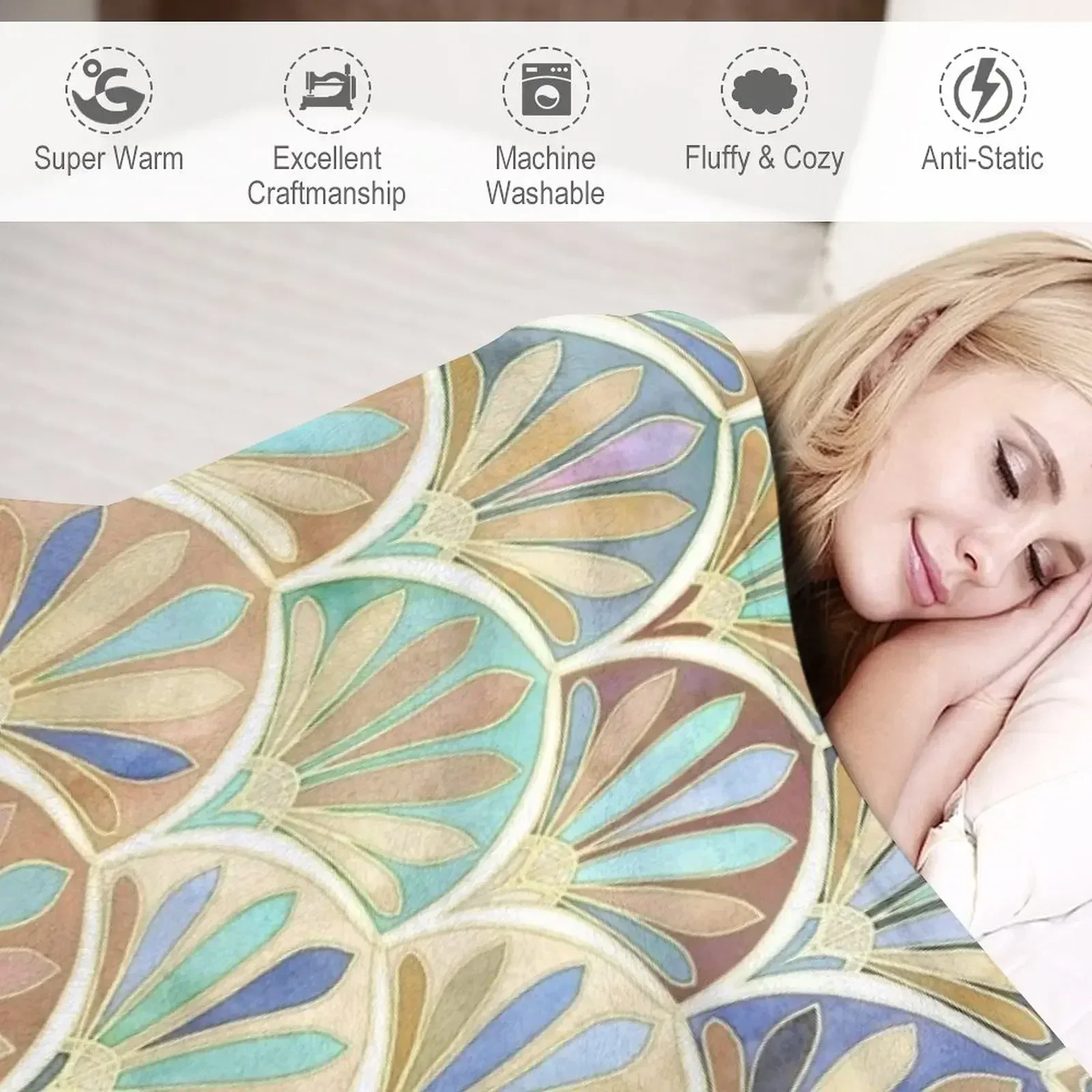 Autumn Neutrals Vintage Twenti – Neutral Throw Blanket recenzja i cena