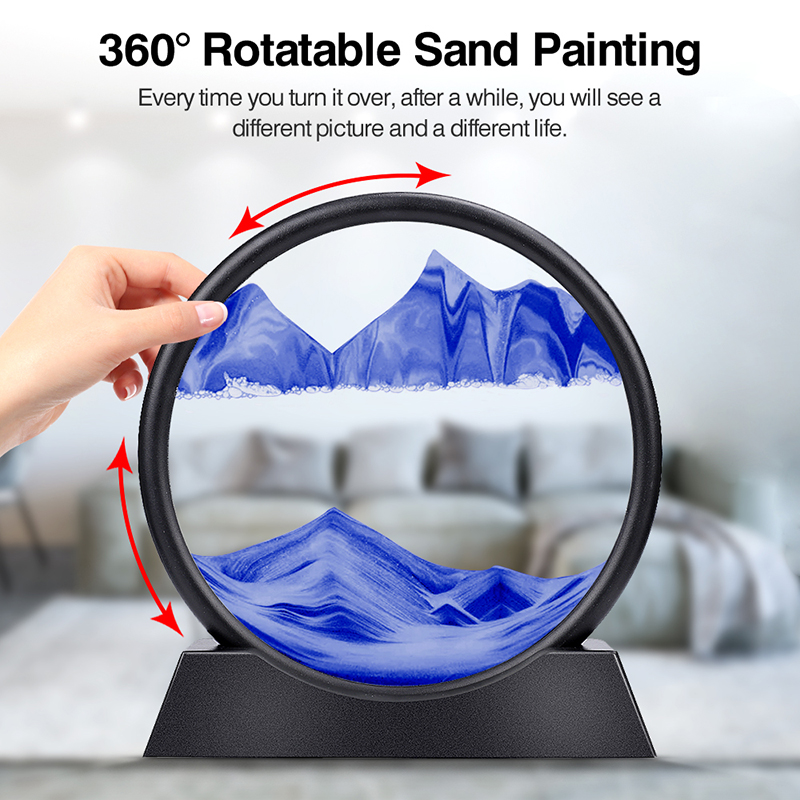 Moving Sand Art Picture Round  – Sand Art Picture recenzja i cena