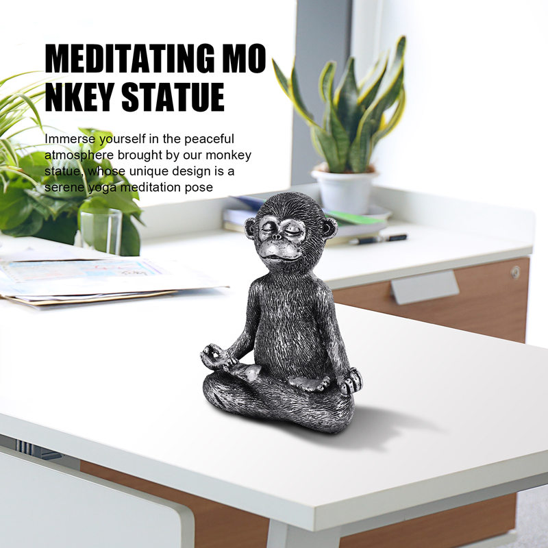 Meditating Monkey Statue Resin – Home Decor Resin recenzja i cena