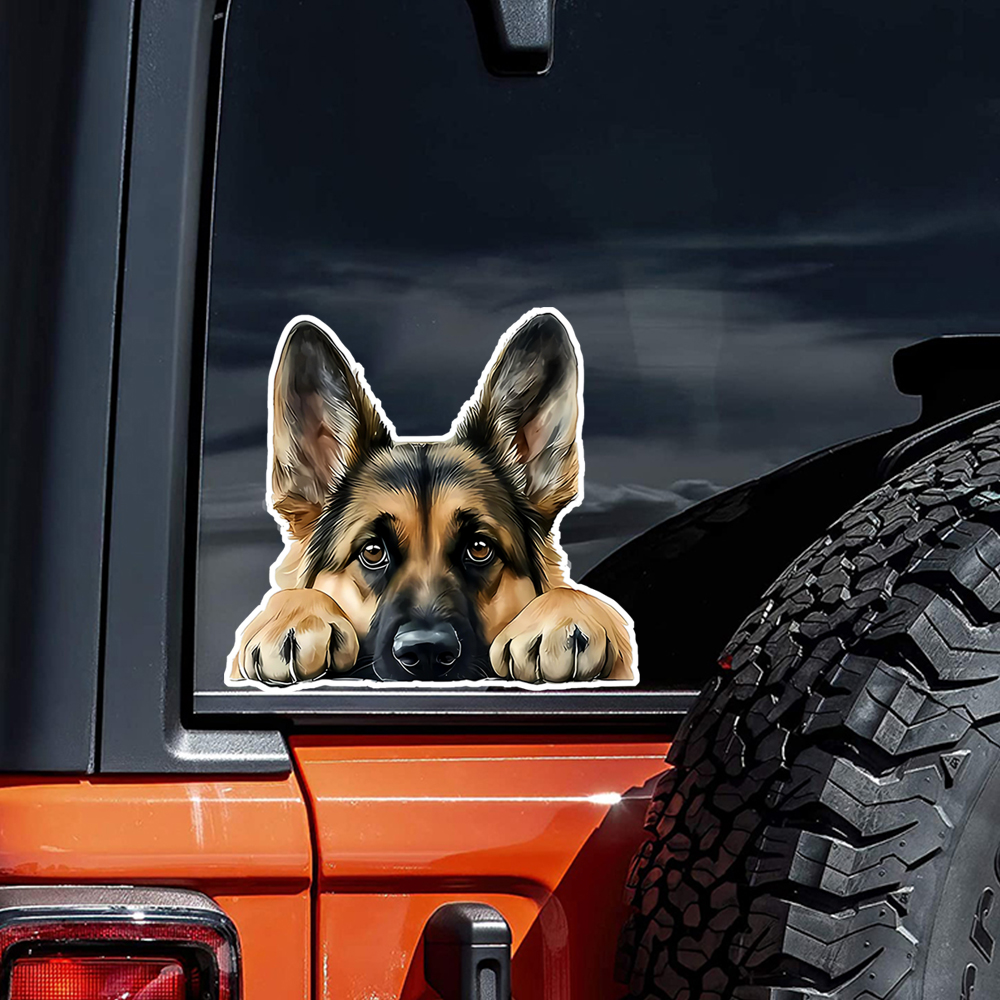 1PC Lying German Shepherd Viny – Germany Home Decor recenzja i cena