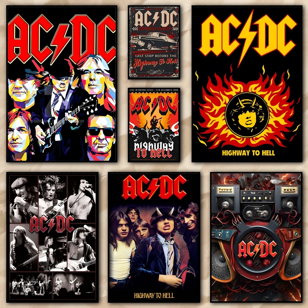 Rock Singer A-AC D-DC Band fas – Abstract Oil Painting recenzja i cena