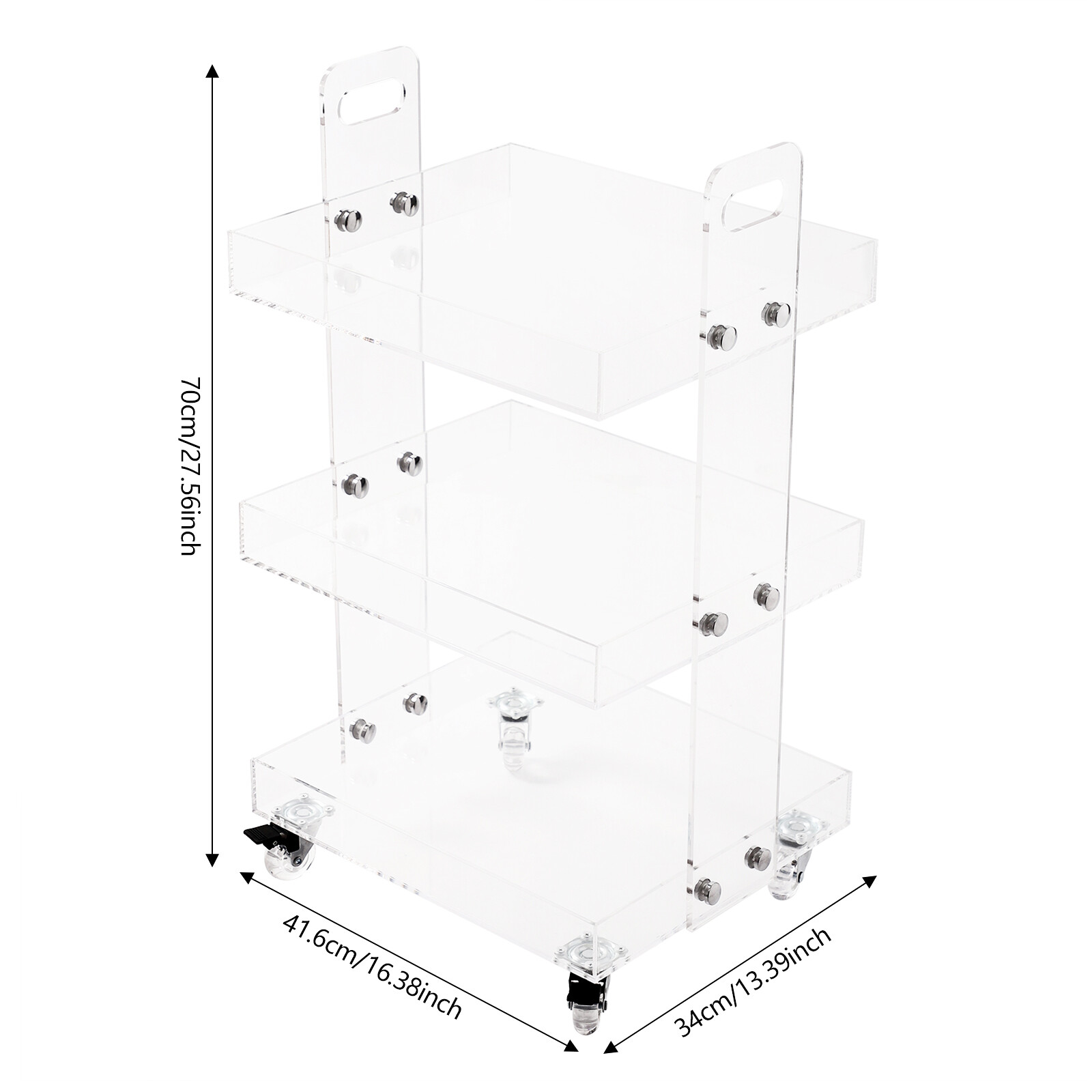 3-Tier Clear Acrylic Storage C – Home Decor On Wheels recenzja i cena