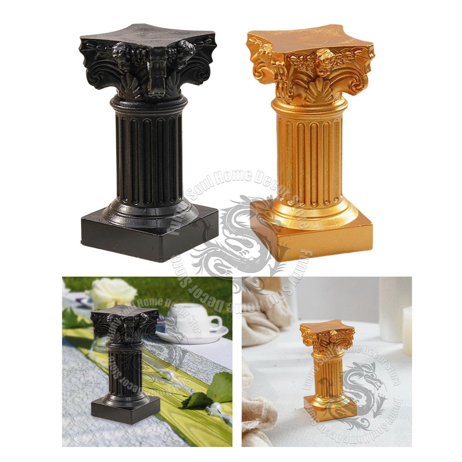 Nordic Roman column candlestic – Home Decor Resin recenzja i cena