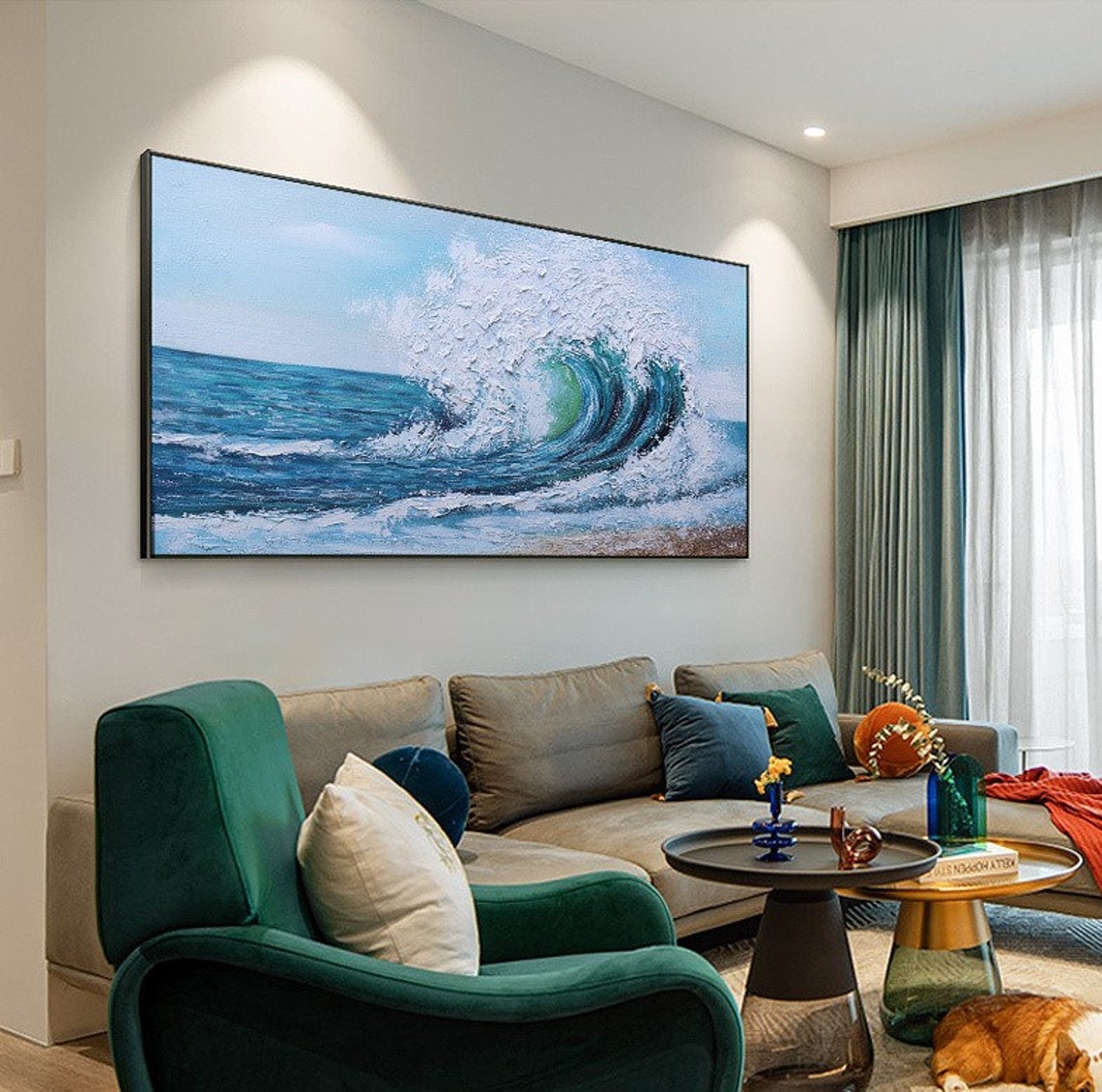 Waves Modern  Large Palette Kn – Home Decor Color Palettes recenzja i cena