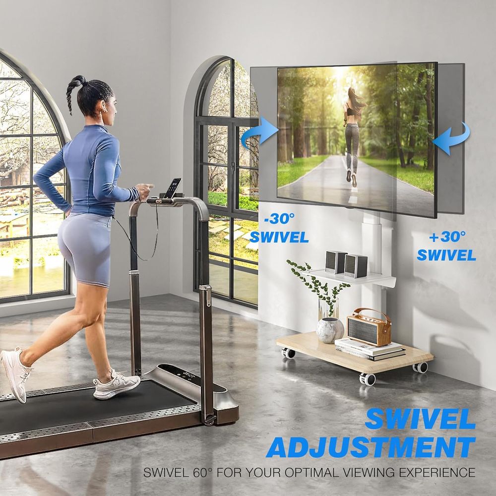 Sleek Rolling TV Stand with Po – Home Decor On Wheels recenzja i cena